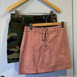 Two Forever 21 skirts